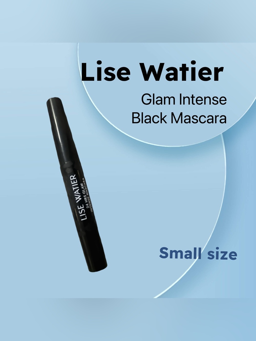 🇨🇦🆕NWOB LISE WATIER |SMALL| Volume & Lenght 24 Hrs Glam Intense Black Mascara